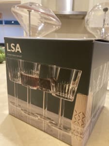 LSA Tatra wine glasses, handmade
