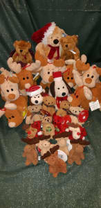CHRISTMAS PLUSH - DECORATIONS & TOYS - from $5 - Some Sold