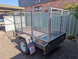 4 x 7 Trailer with cage and cover