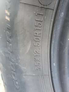 4x4 new rims with old tyres set of 4