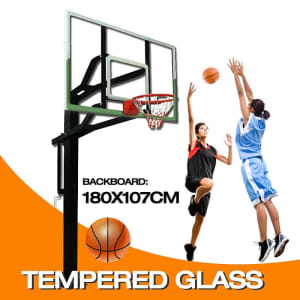 72 inch Professional In-ground Basketball System Tempered Glass 75759