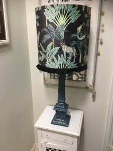 Extra Large - Exotic jungle lampshade and base