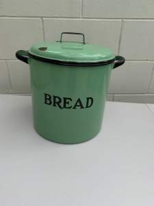 Vintage Enamel Bread bin