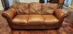 FOR SALE: PLUSH Leather (3 seater & 2 seater)