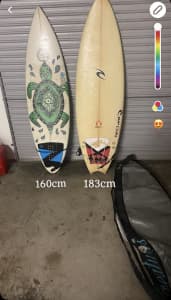 2 surf boards