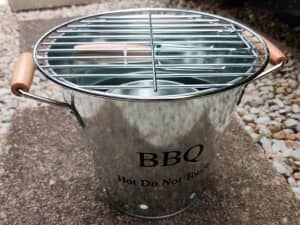 New Galvanized metal bucket BBQ $15