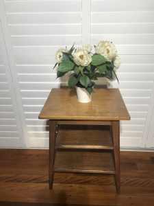 Vintage Silky Oak 3 Tier Side Table