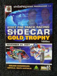 Fim Track Racing Sidecar Programme 24/11/07 Adelaide Showground