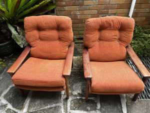 Tessa armchairs - vintage x 2