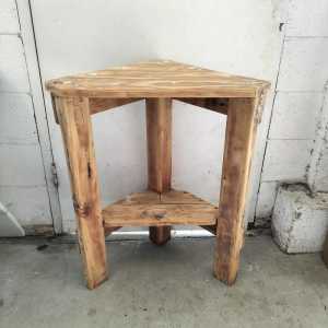 Bespoke two tier natural timber plant stand. 