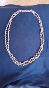 Vintage authentic Tasmanian Maireener shell necklace 156cm