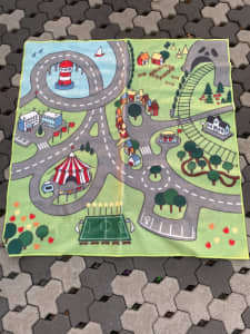 Children child play mat cars street city toddler floor rug toy 