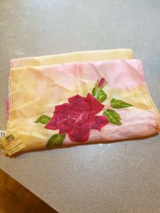 Handmade rose scarf