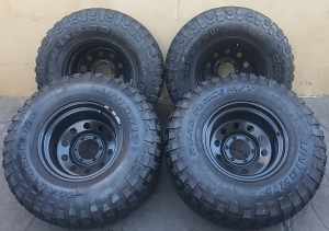 4 x 16inch Mud Terrain Tyres & Dynamic Steel Rims