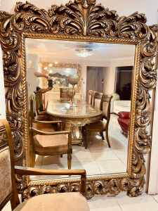 ANTIQUE GOLD LARGE MIRROR GREAT CONDITION