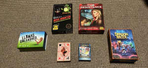 Board games and playing cards - various prices below