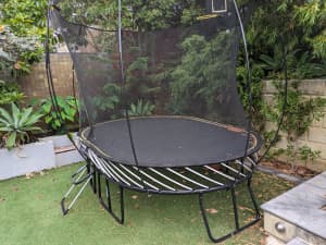 Spring free medium oval trampoline