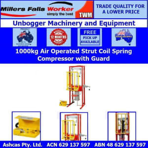 Wanted: Millers Falls TWM 1000kg Pneumatic Strut Coil Spring Compressor