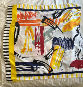 BN Colourful Print Material / Sarong / Wrap With Tassels 
