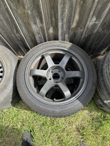 Rota 17” wheels (one cracked)