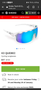 Siroko cycling sunglasses