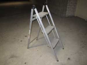 Domestic step ladder in working order