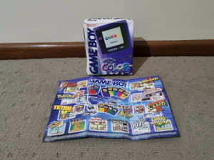 Nintendo Game Boy Color Grape Purple Console Box Only - No Console
