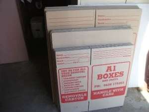 Packing / moving Boxes 20 NEW $69.50 LESS $25 REFUND if returned