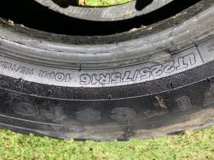 Set of 16” All Terrain tyres 