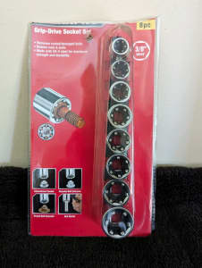 Grip-Drive Socket Set 8pc (new)

Removes rusted / damaged bolts