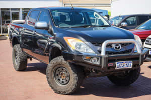 2011 Mazda BT-50 UP0YF1 GT Absolute Black 6 Speed Sports Automatic Utility
