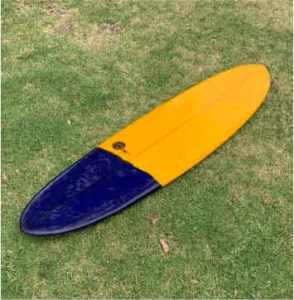 Mid length surfboard