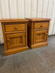 Sturdy Pine Bedside Tables