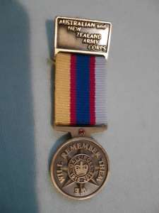 Anzac medallion tribute badge $40