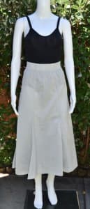 BASSIKE Silk Cotton Skirt - Size 2 (AU12) - EUC
