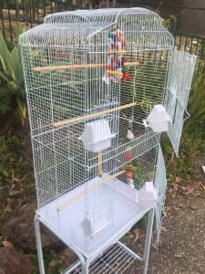 Brand NEW Tall bird cage & trolley - perfect 4 hand tame pets