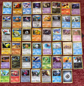 41 Pokemon cards, mixed condition 