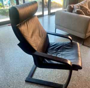Poang Chair - black leather