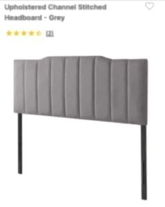 BRAND NEW Grey double headboard DELIVERY AVAILABLE
