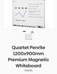 Quartet Penrite 1200mm x 900mm Premium Magnetic Whiteboard.
