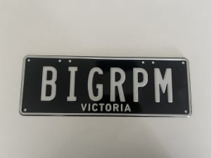 BIGRPM Victorian personalised number plates 