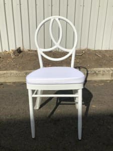 72 NEW WHITE CHANEL BANQUET,WEDDING,FUNCTION, PARTY, RESTAURANT CHAIR