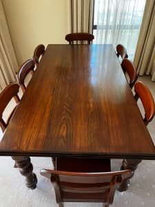 Nicholas Dattner Tasmanian Blackwood Dining table and 8 Chairs