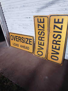 Oversize signs surplus