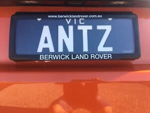 ANTZ (VIC) Personalised number plates