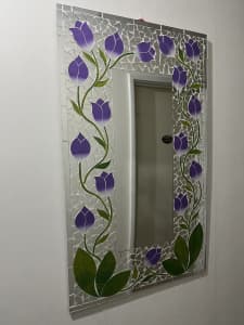 Beautiful Mosaic tulip mirror 