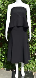 CHOSEN Black Strapless Top & Skirt (2 Pieces) - Size M - EUC
