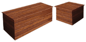 Merbau Storage Bench Large