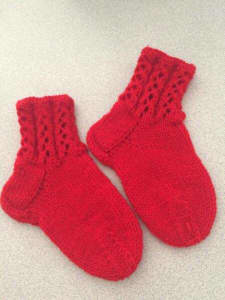 Knitted Woollen Socks, suits 3-6 yo, size 15cm