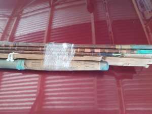 Vintage Bamboo fishing rods 
